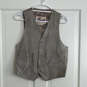 Vintage‎ Bermans Brown Suede Vest for Men